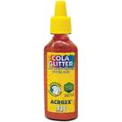 Cola com Glitter Tubo 23G. Vermelha Duzia
