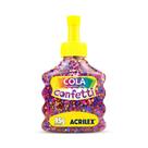 Cola Confetti Acrilex 95g Vermelho Fantasia