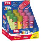 Cola em Bastão TRIS JELLY 8G Frutas com Glitter Display com 12 Unidades