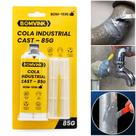 Cola Epóxi Metálica Profissional para Reparos Estruturais em Aço e Alumínio BOM1596 Cola Epóxi Metálica Profissional para Reparos Estruturais em Aço e Alumínio BOM1596