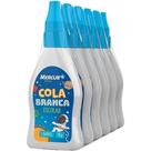 Cola Escolar Mercur Sistema Solar Bico Fino 90g Pacote com 6 Branco