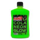 Cola Neon Glow verde Radex Magic com 500g, ideal para Slime e artesanato