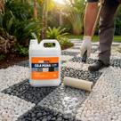 Cola Pedra Incolor 5 Litros Fixador De Pedras Para Jardim E Calçamento Compacta Solo Elimina Poeira Mantém Permeabilidad