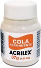 Cola Permanente Acrilex 37g Para Tecidos, Papel E Plástico