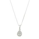 Cola Prata 925 Veneziana 45cm Ponto De Luz Cravejado Gota