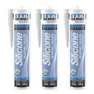 COLA SILICONE ACETICO 280 Gr USO GERAL TRANSPARENTE TEK BOND