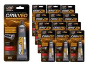 Cola Silicone Cinza OrbiVed Selante Neutro Alta Temperatura - 12 Unidades 50g ORBI QUIMICA