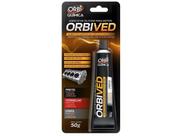 Cola Silicone Preto Alta Temperatura Orbived 50g - ORBI QUIMICA Substituição Juntas Selante Neutro