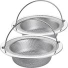 Colador para pia de cozinha LASSHSWA 11,5 cm em aço inoxidável, 2 unidades Colador para pia de cozinha LASSHSWA 11,5 cm em aço inoxidável, 2 unidades