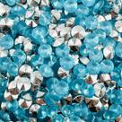 Colagem Chaton Diamante Azul Claro 7mm Plastico 150pçs 12g