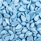 Colagem Meia Gota Azul 6x10mm 500un Plástico 55g