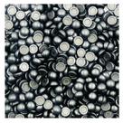 Colagem Meia Pérola Resina Preto Metalizado 6mm 100pçs 9g