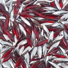 Colagem Navete Strass Acrílico Vermelho Transparente 4x15mm 500pçs 40g