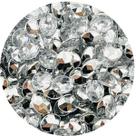 Colagem Oval Strass 6x8mm Acrílico Transparente 300pçs 30g