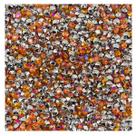 Colagem Redondo Strass Laranja Irisado 4mm 5000pçs Arte 50g