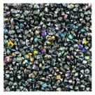 Colagem Redondo Strass Preto Irisado 2mm 1000pçs Biju 6g
