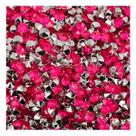 Colagem Redondo Strass Rosa 4mm 3000pçs Acrílico Biju 30g