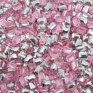 Colagem Retângulo Strass Acrílico Rosa Transparente 4x6mm 300pçs 15g