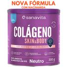 Colágeno hidrolisado - Pele cabelos e unhas - Suplemento em pó Skin Sanavita 300g