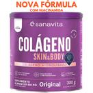 Colágeno hidrolisado - Pele cabelos e unhas - Suplemento em pó Skin Sanavita 300g