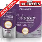 Colágeno Hidrolisado Verisol Sanavita 30 sachês Sabor Neutro / O melhor p/ Firmeza Elasticidade e Beleza da pele da Mulher / Previna flacidez e rugas