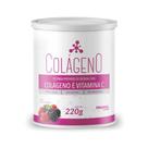 Colágeno hidrolisado + Vitamina C Promel 220g - Sabor Frutas Vermelhas - Incolor