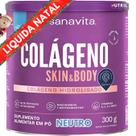 Colágeno Skin Sanavita - Colágeno Hidrolisado com vitaminas - 300g - Diversos Sabores