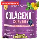 Colágeno Skin Sanavita - Colágeno Hidrolisado com vitaminas - 300g - Diversos Sabores
