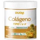Colágeno tipo 1 e 2 com vitaminas e c e d 200g abacaxi duom