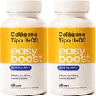 Colágeno Tipo 2 40mg + D3 2000ui Easy Boost 120 Caps Kit 2x Colágeno Tipo 2 40mg + D3 2000ui Easy Boost 120 Caps Kit 2x