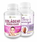 Colágeno Tipo I Hidrolisado 120 Cápsulas 500mg + Seca Hibisco e Picolinato de Cromo 120 Comprimidos 500mg