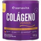 Colágeno Verisol Sanavita para Pele Cabelos e Unhas 120g com Vitaminas 2,5g Peptídeos Bioativos