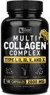 Colágeno Zeal Naturals Multi Type - 180 Cápsulas