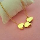 Colar 3 corações banhado a ouro 18k Colar 3 corações banhado a ouro 18k