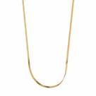 Colar 30cm Malha Fita 3MM Banho de Ouro 18K Colar 30cm Malha Fita 3MM Banho de Ouro 18K