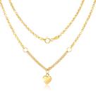 Colar 45cm Elo Português Ouro 18k Com Pingente