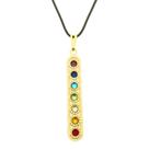 Colar 7 Chakras 33mm no Cordão Fino - Sunshine Cristais