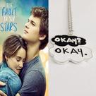Colar A Culpa é das Estrelas Okay Okay Pingente Nuvem Duplo Filme Romance Geek Colecionador