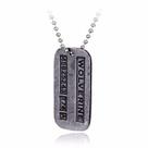 Colar Aço Wolverine X-Men Logan Marvel Dog Tag Placa Militar Prata Envelhecido Masculino 60cm Inox