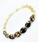 Colar Ágata Bombardeada Barrilete Banho Ouro 18k 4498 Colar Ágata Bombardeada Barrilete Banho Ouro 18k 4498