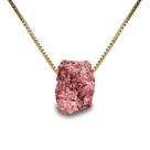 Colar Amuleto de Lepidolita Rosa