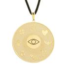 Colar Amuleto Mandala Boas Vibrações 34mm Sorte Amor Proteção - Sunshine Cristais