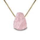 Colar Amuleto Quartzo Rosa