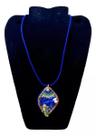 Colar Artesanal Shibori Com Pendente Cavalo Marinho HC-48
