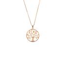 Colar Arvore da Vida Pedras de Zirconias Banhado Ouro 18k