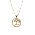 Colar Árvore Da Vida Zircônia Folheado Ouro 18k