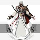 Colar Assassin's Creed Com Pingente De Aço Cromado Estilo Gamer Geek Cordão Ajustável Unissex