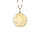 Colar Ave Maria Semi Joia Banhado Ouro 18k Presente Fe