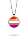 Colar Bandeira do Orgulho Lésbico LGBTQIA+ Unissex