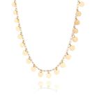 Colar Banhado a Ouro 18k 45 cm com Medalhas